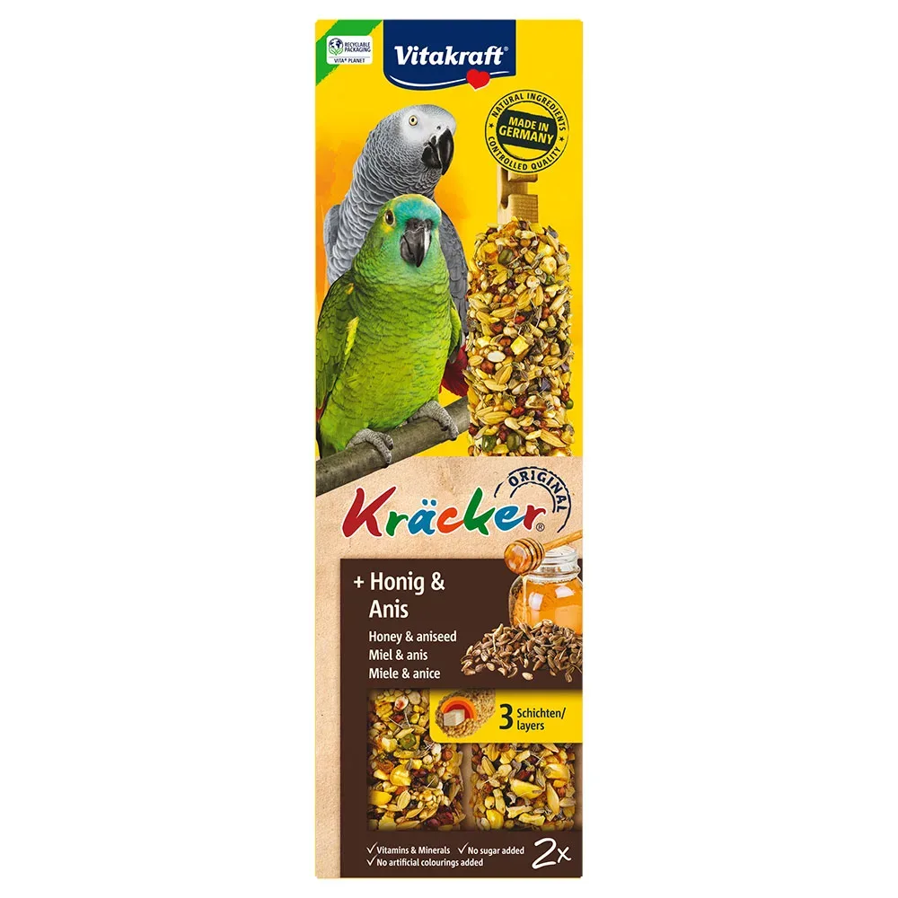 Vitakraft Kräcker® Honig-Anis Papagei 2er