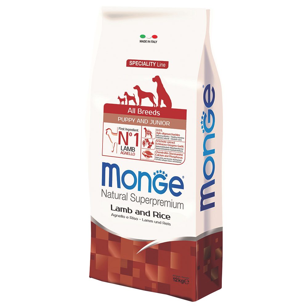 Monge - Speciality Line All Breeds Puppy Junior Lamm, 12KG