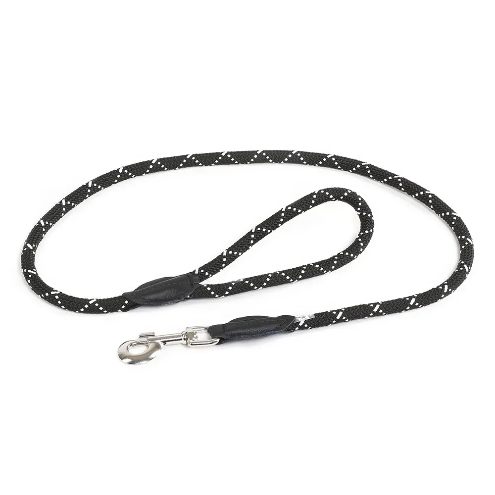JULIUS-K9 IDC® Tau-Leine - 120 cm lang, Ø 10 mm, schwarz