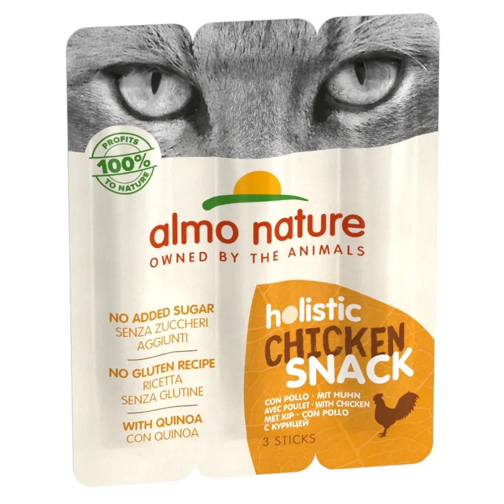 Almo Nature Holistic Snack Cat - 3 x 15 g Huhn