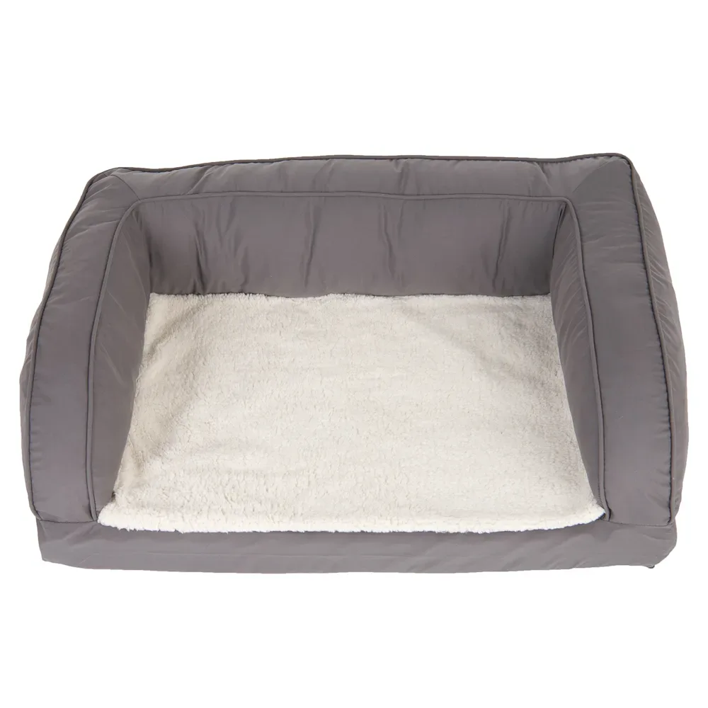 Orthopädisches Hundesofa grau - Grösse XL: L 140 x B 80 x H 32 cm