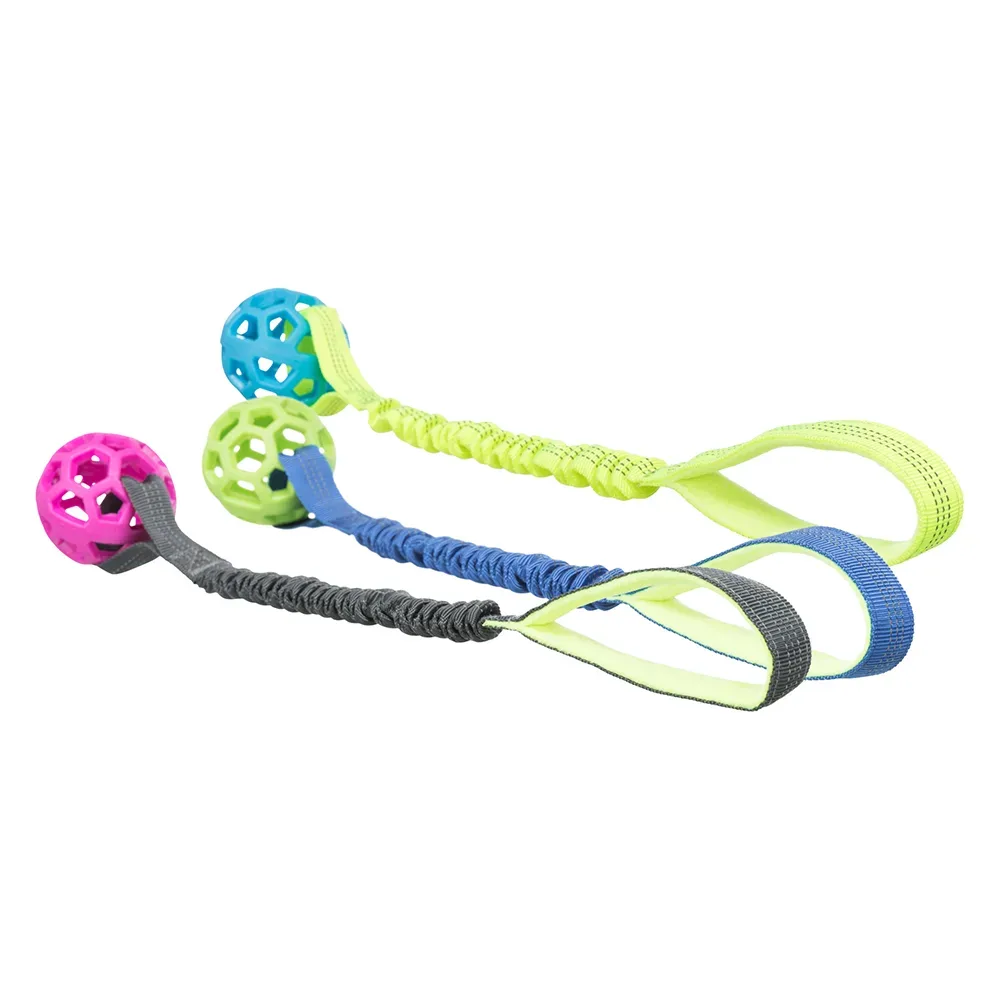 Trixie Bungee Tugger mit Ball - 48 cm lang, Ø 7 cm