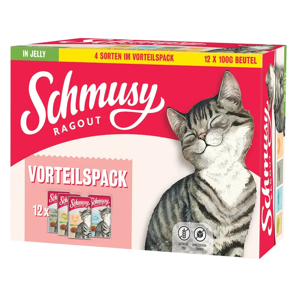 Schmusy Ragout in Jelly Mix - 12 x 100 g