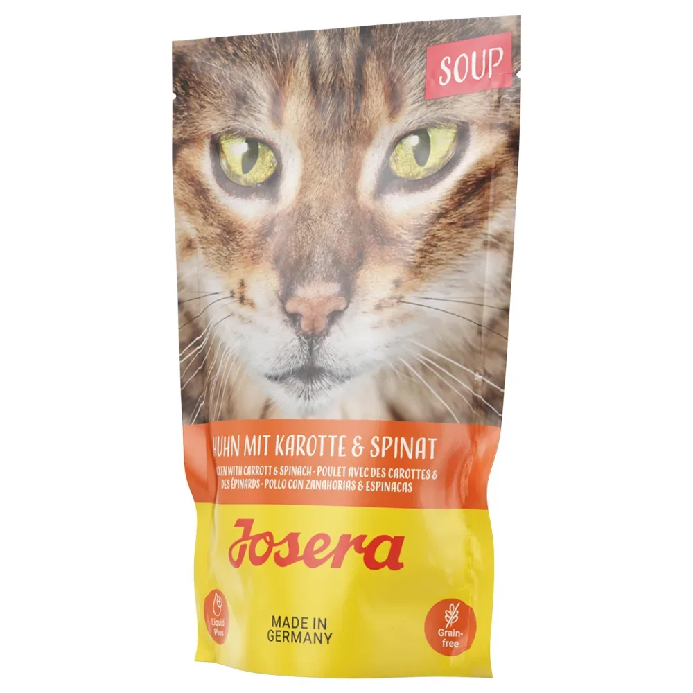 Josera Soup 16 x 70 g - Huhn mit Karotte & Spinat