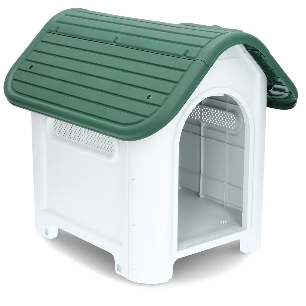 HAFENBANDE Kunststoffhundehütte Cottage - Grösse M: B 72 x T 87 x H 75,5 cm