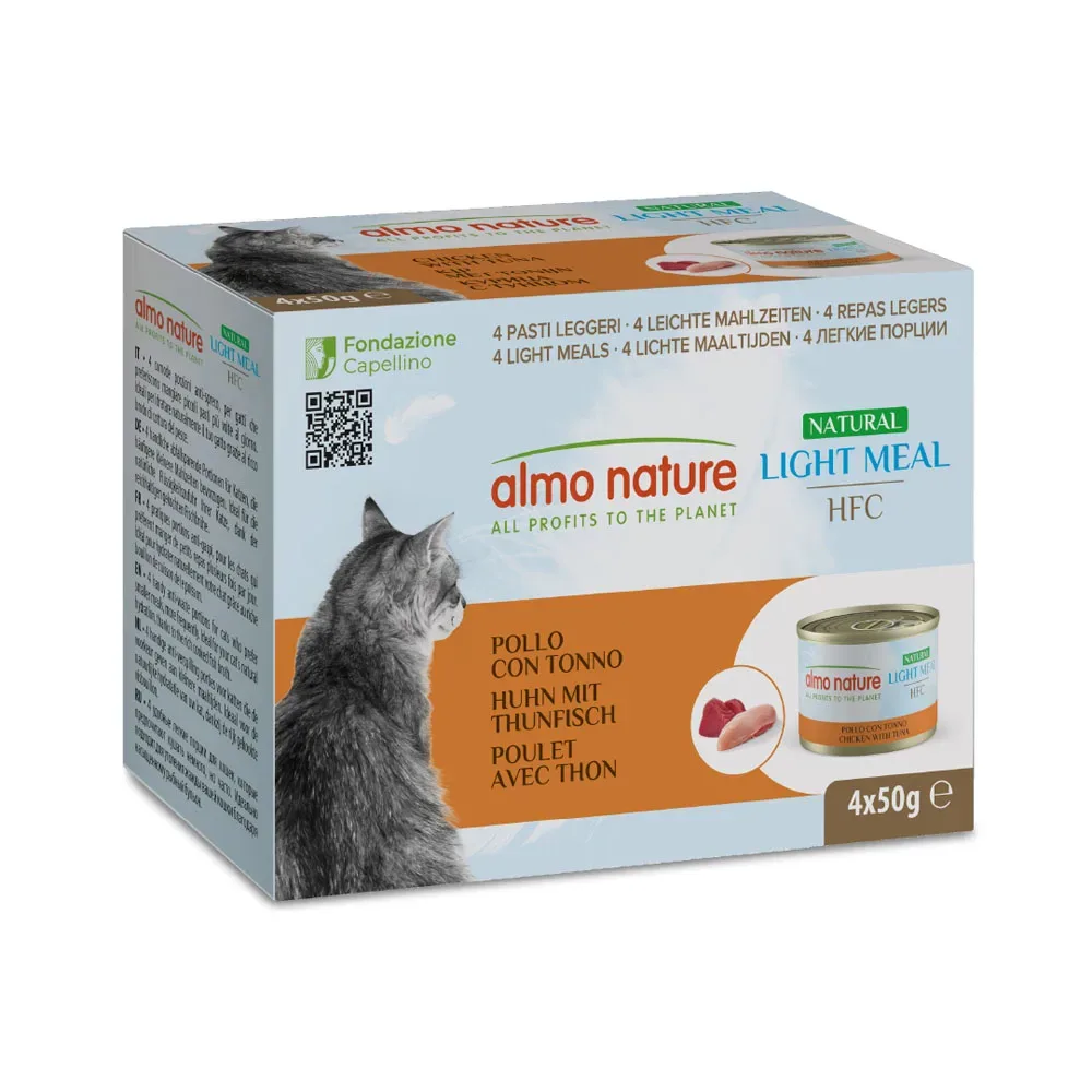 Sparpaket Almo Nature HFC Natural Light 24 x 50 g - Huhn & Thunfisch