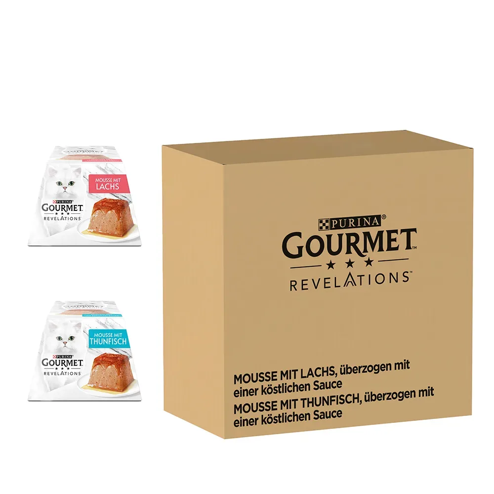 Sparpaket Gourmet Revelations Mousse 48 x 57 g - Lachs und Thunfisch