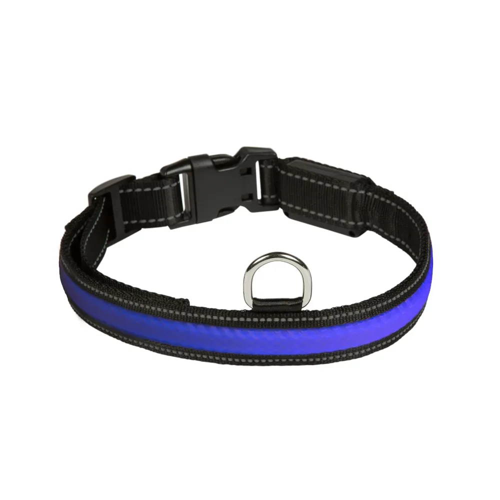 Eyenimal RGB Leuchthalsband - Gr. M: 45 - 55 cm Halsumfang