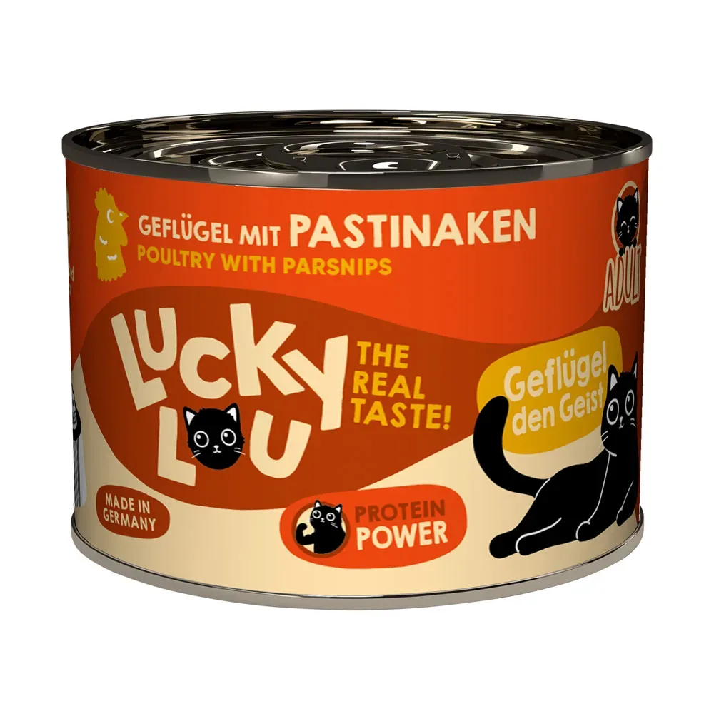 Sparpaket Lucky Lou Adult 24 x 200 g -  Rind & Wildschwein