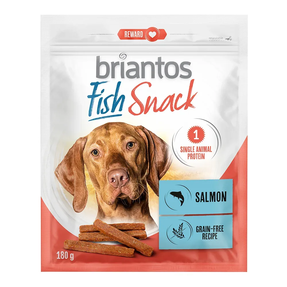 Briantos Fisch Snacks - Thunfisch und Lachs - Lachs (2 x 180 g)