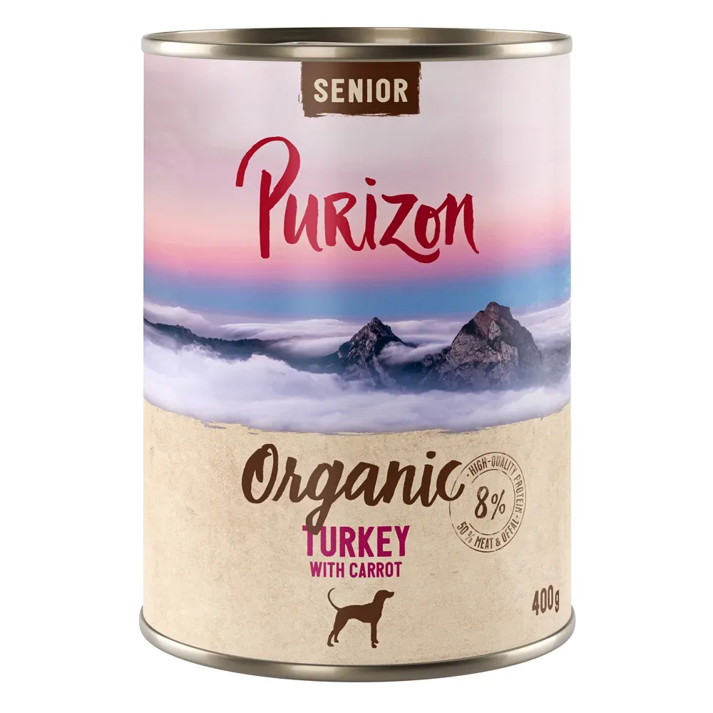 Purizon Organic 6 x 400 g - NEU Senior Truthahn mit Karotte