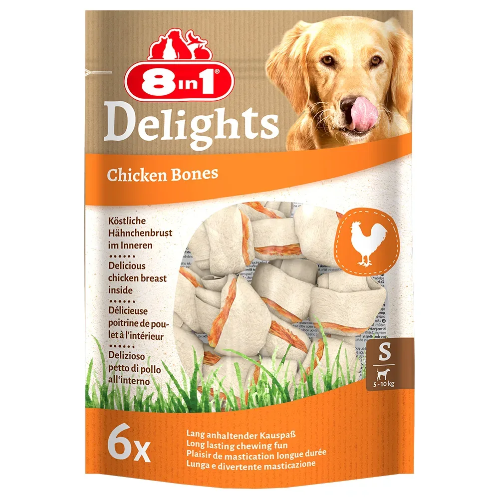 Delights Kauknochen Chicken S 6 Stück