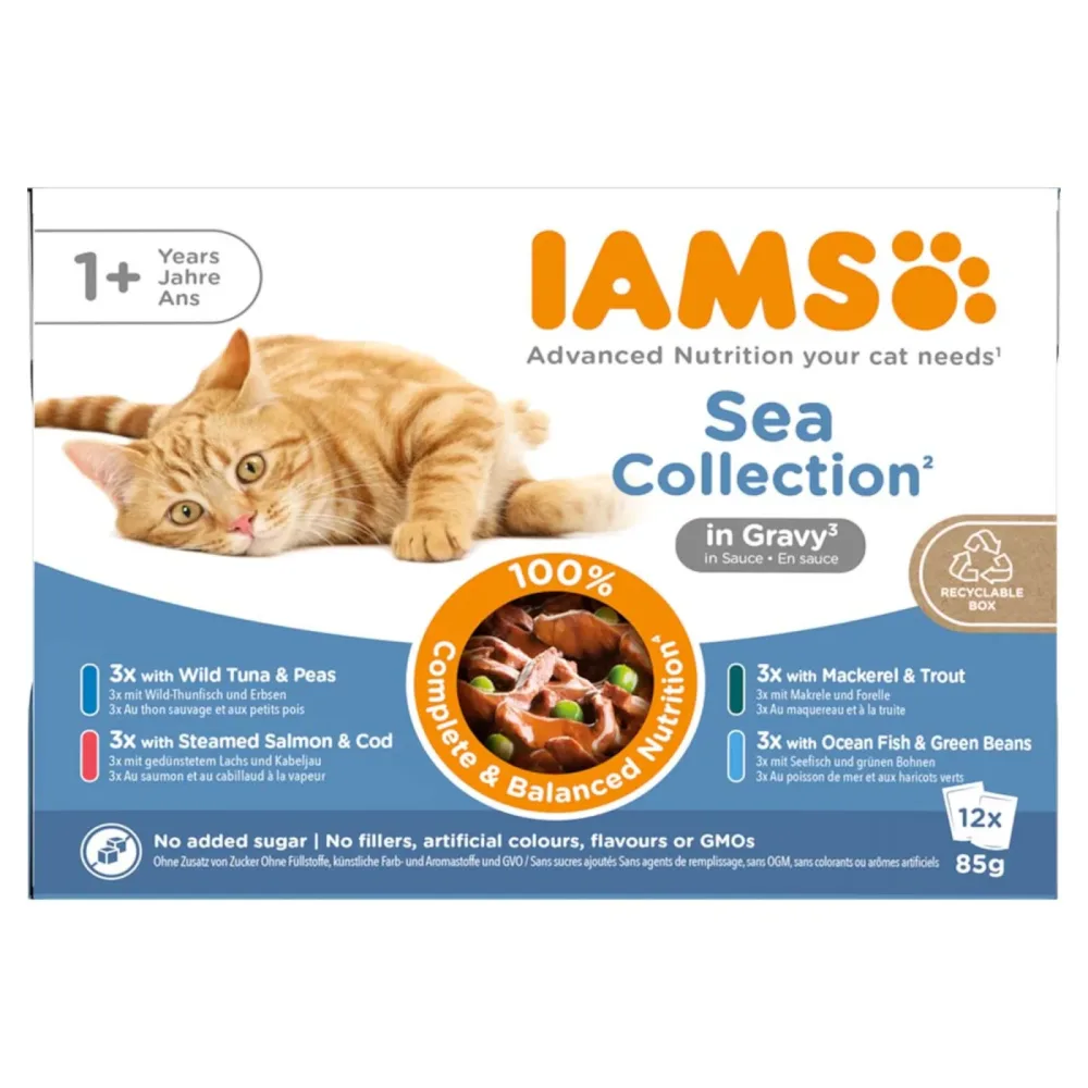 IAMS Advanced Nutrition Adult Sea Mix - in Sauce (12 x 85 g)