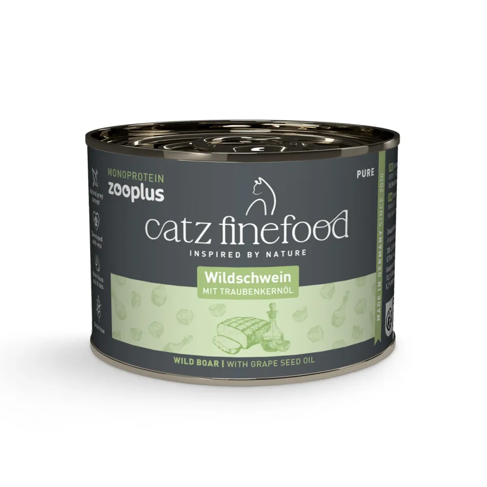 catz finefood Monoprotein zooplus 6 x 200 g - Wildschwein