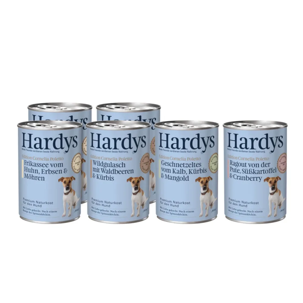 Hardys Edition Cornelia Poletto Mixtray 6 x 400 g - Mix (Wild, Huhn, Kalb, Pute)