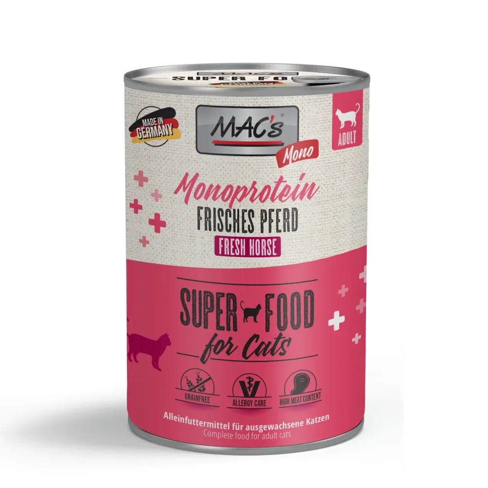 Sparpaket MAC's Cat Mono 24 x 400 g - Pferd