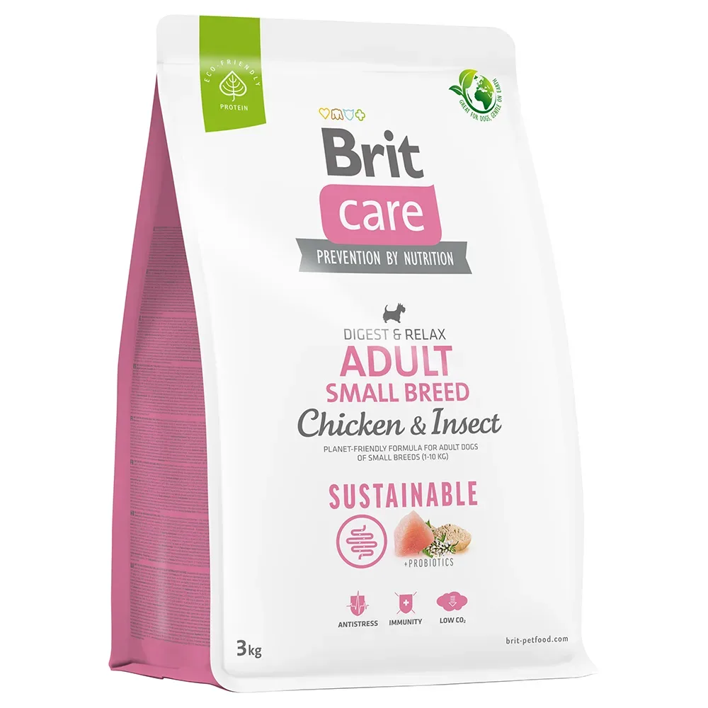 Brit Care Dog Sustainable Adult Small Breed Huhn & Insekten - Sparpaket: 2 x 3 kg