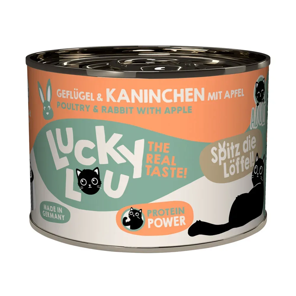 Sparpaket Lucky Lou Adult 24 x 200 g - Geflügel & Kaninchen