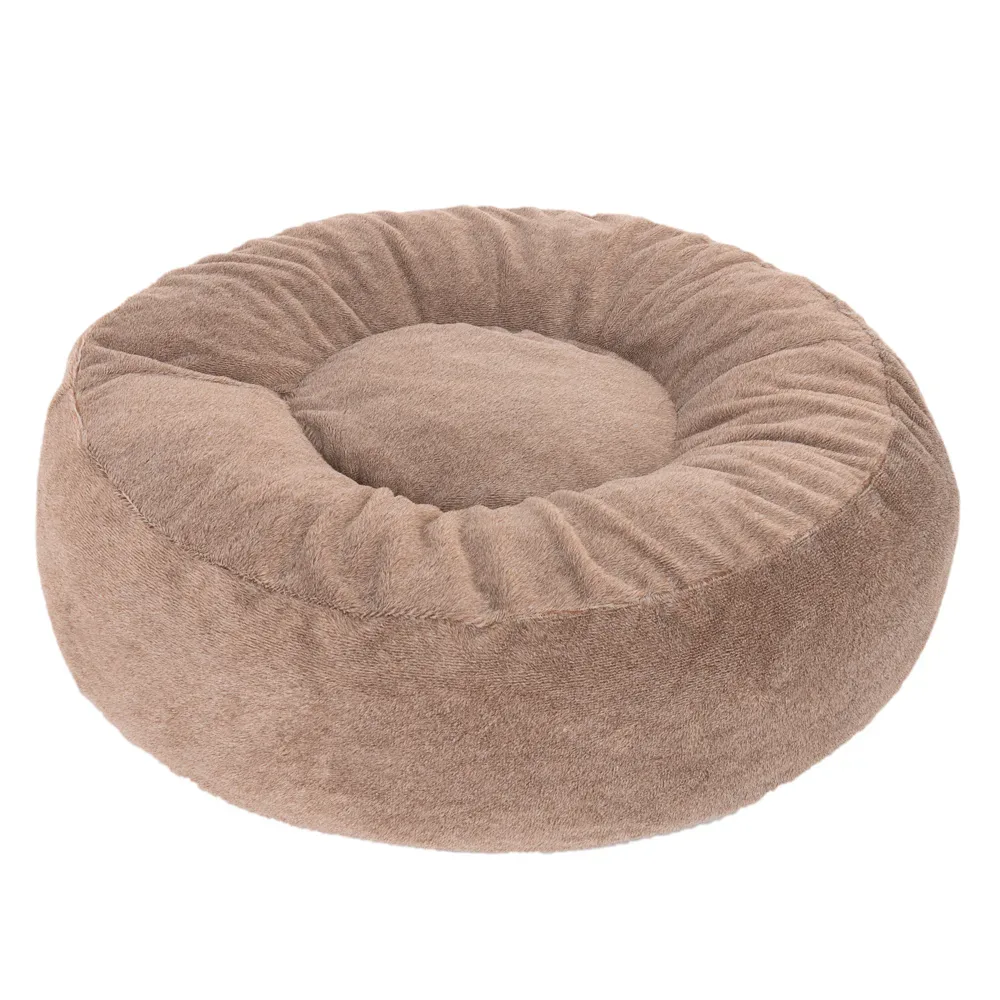 Hundebett Flocke - Ersatzbezug Ø 90 cm, braun