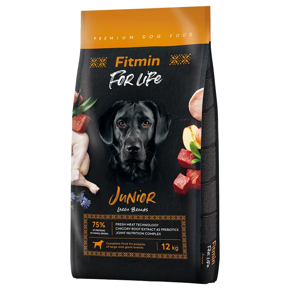 Fitmin Dog for Life Junior Große Rassen - 2 x 12 kg