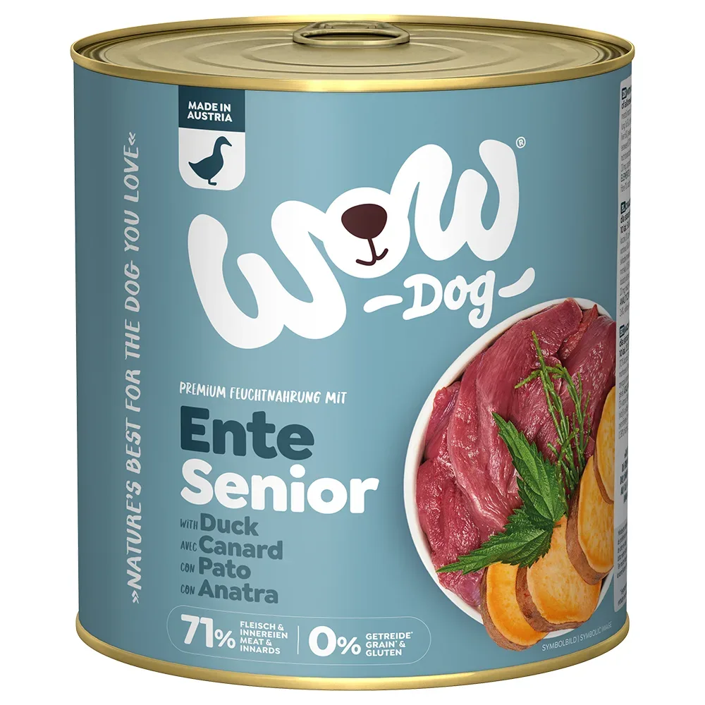 Sparpaket WOW Senior 24 x 800 g - Ente
