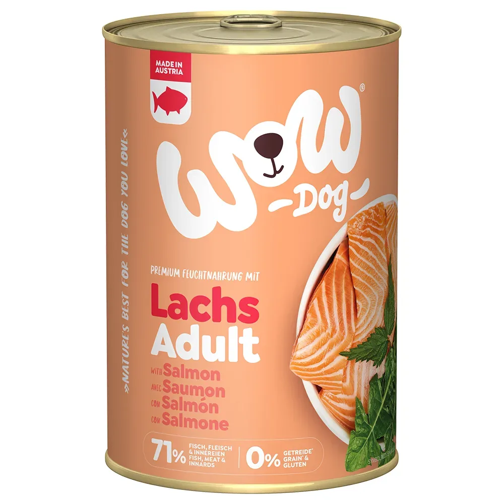 Sparpaket WOW Adult 24 x 400 g - Lachs