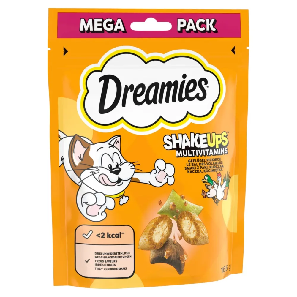 Dreamies Katzensnacks Shake Ups Multivitamins - Geflügel Picknick (165 g)