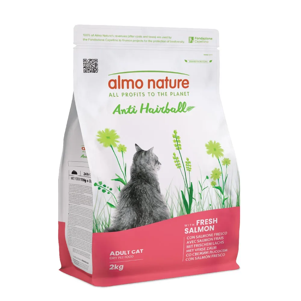 Almo Nature Functional Anti Hairball mit Lachs - Sparpaket: 2 x 2 kg