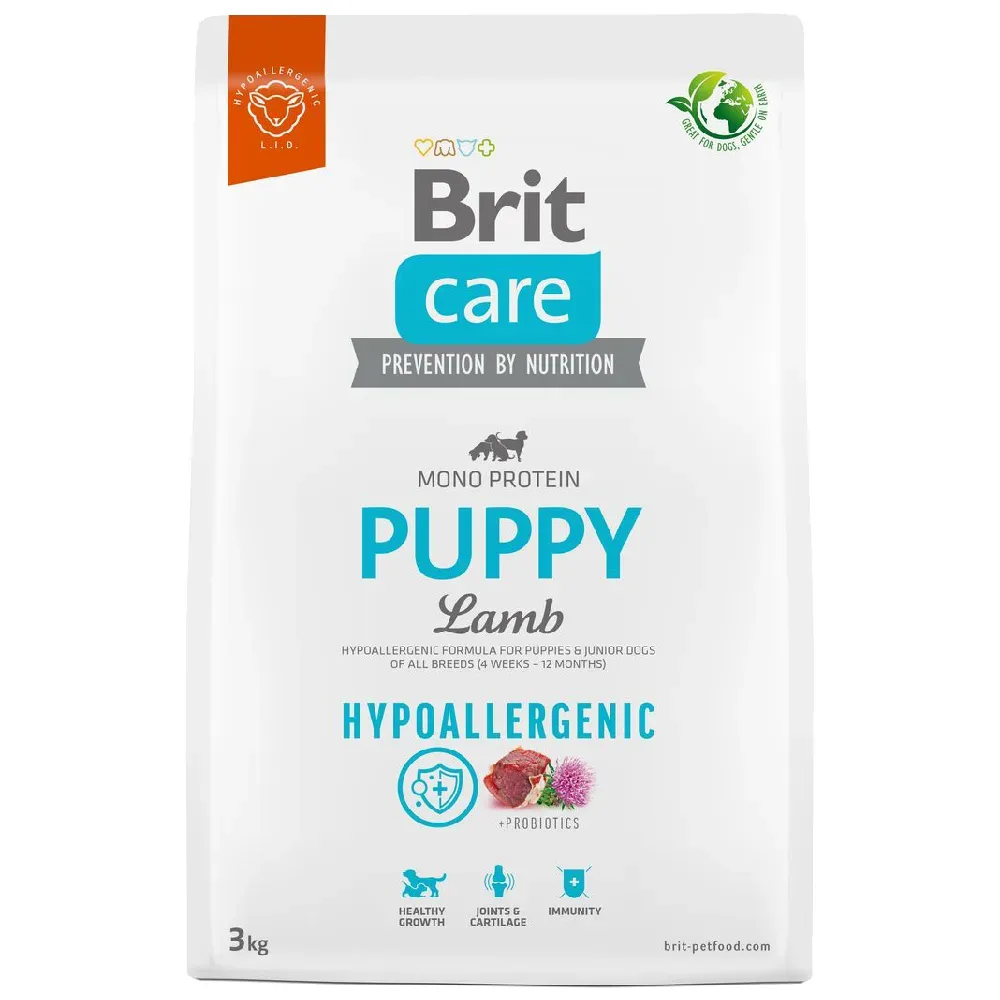 Brit Care Dog Hypoallergenic Puppy Lamm & Reis - 3 kg