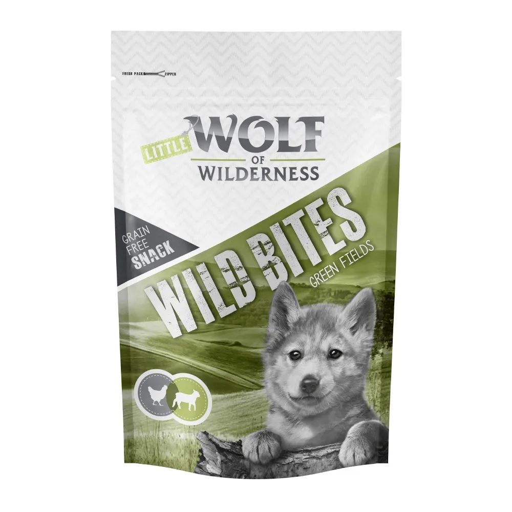 Little Wolf of Wilderness Snack - Wild Bites Junior 180 g - Leafy Willows - Kalb & Huhn