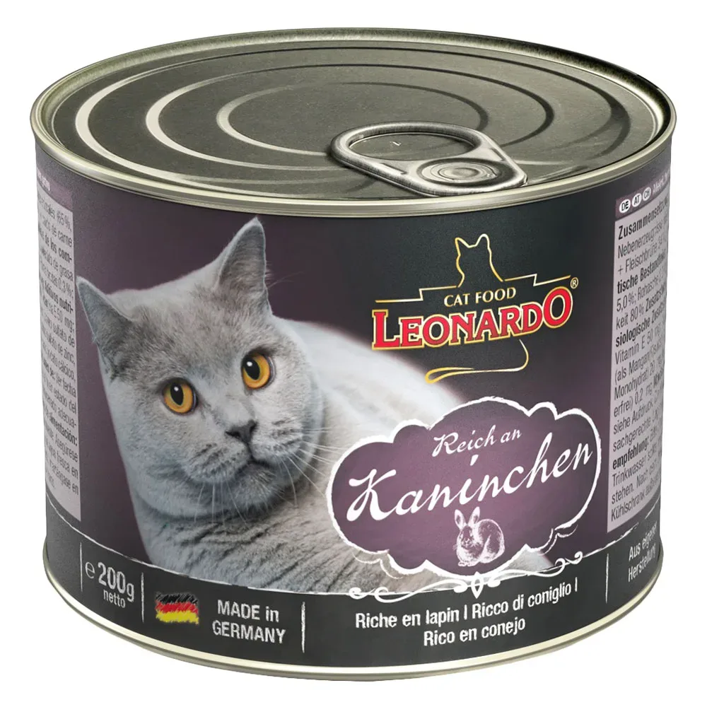 Leonardo All Meat 24 x 200 g - Reich an Kaninchen