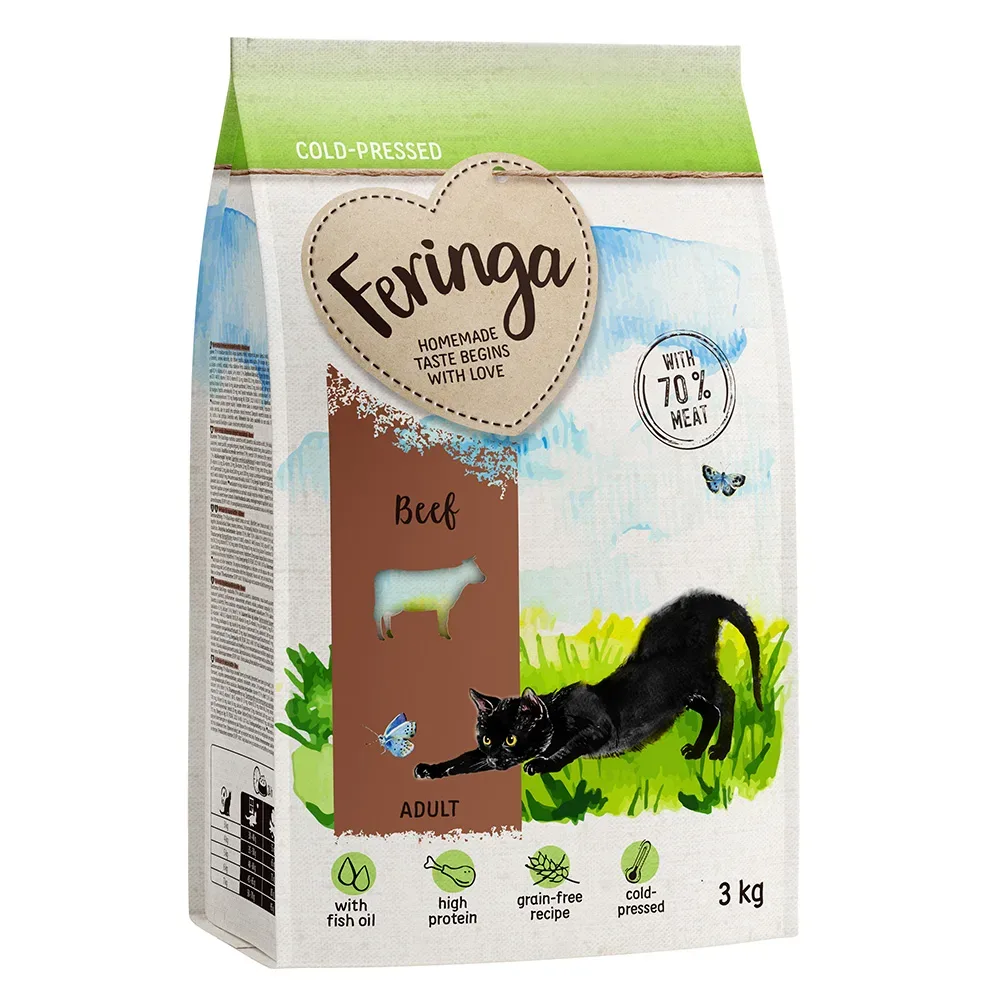Feringa Adult kaltgepresst Rind - Sparpaket 9 kg (3 x 3 kg)