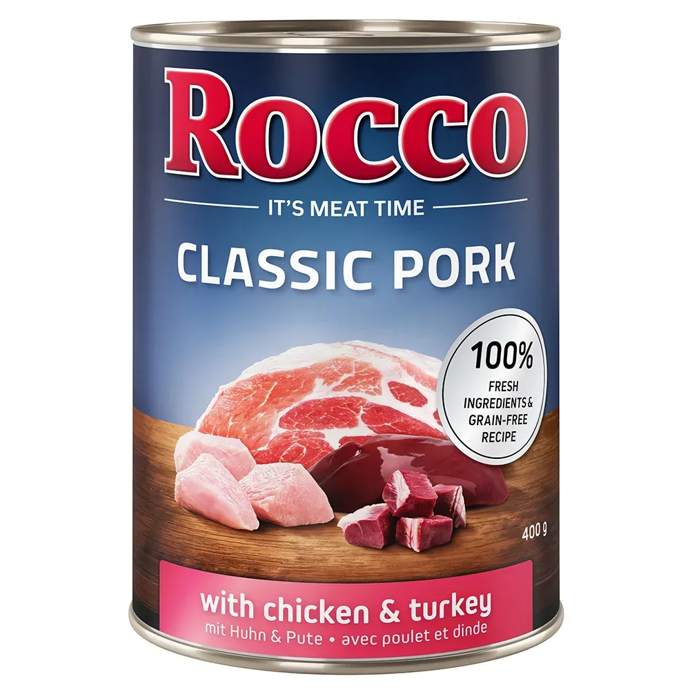 Rocco Classic Pork 6 x 400 g - Huhn & Pute