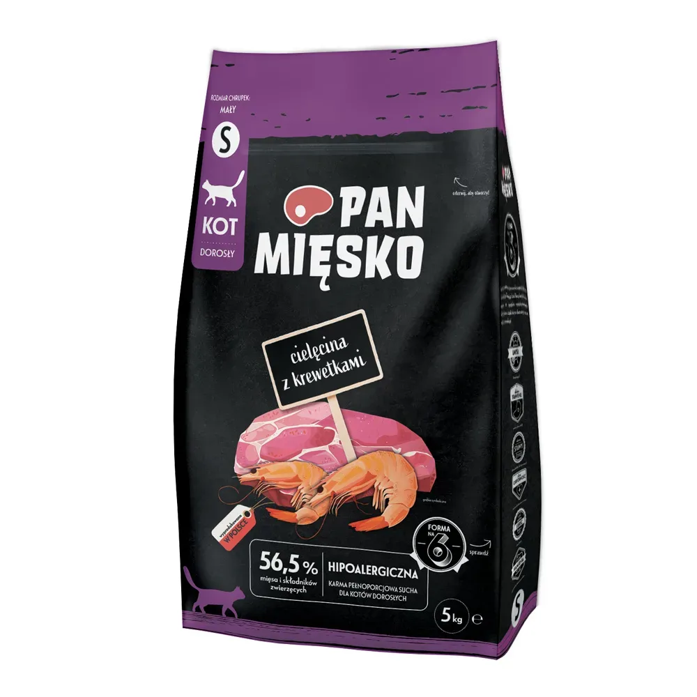 Pan Mi?sko Cat Kalb mit Garnelen Small - Sparpaket: 2 x 5 kg