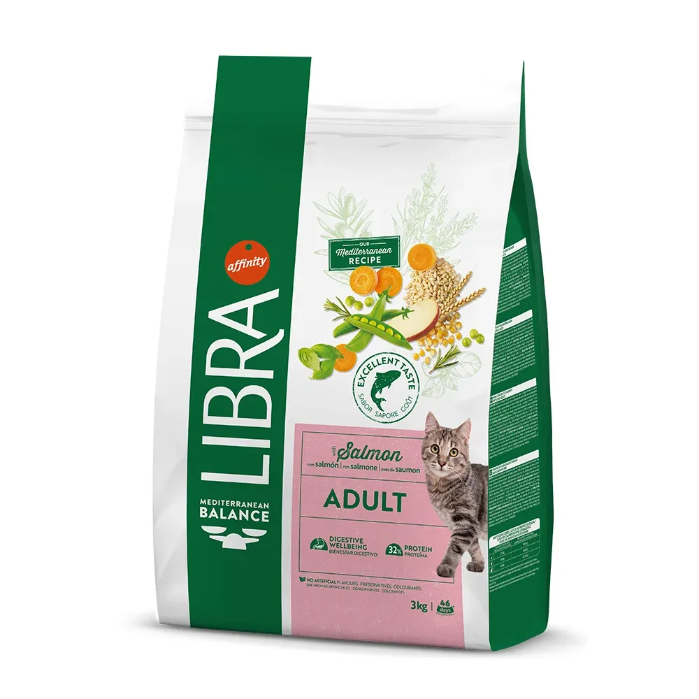 Libra Cat Adult Lachs - Sparpaket: 2 x 3 kg