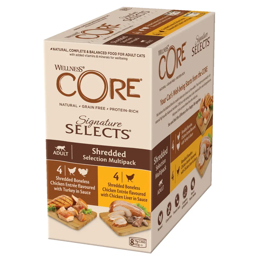 Sparpaket Wellness Core Cat Signature Selects 16 x 79 g - Auswahl in Stücken