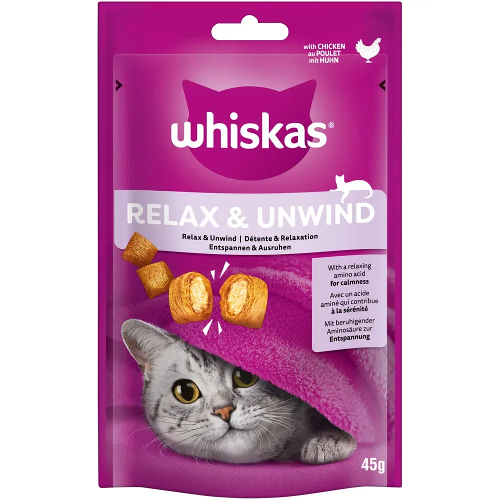 Whiskas Snack Relax & Unwind mit Poulet 45 g