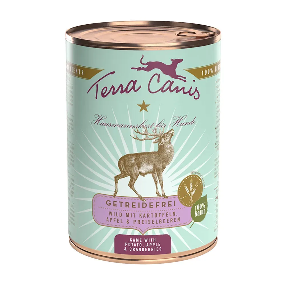 Terra Canis Getreidefrei 6 x 400 g - Huhn mit Pastinaken, Löwenzahn und Brombeeren