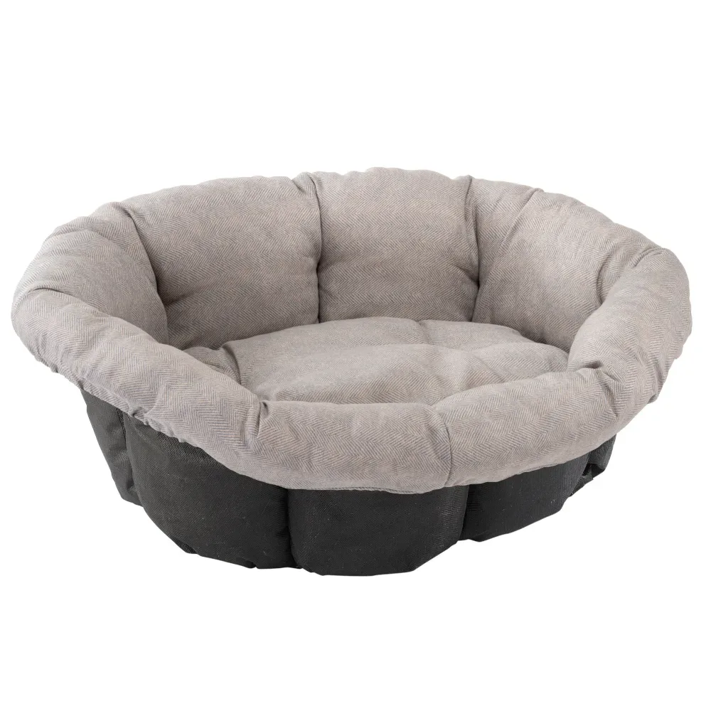 Überzug Sofà Tweed beige für Ferplast Korb Siesta Deluxe (ohne Korb) - Grösse 10: L 96 x B 71 x H 32 cm