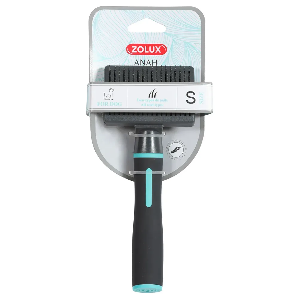 Zolux Anah Einziehbare Slicker-Bürste - Gr. S: L 7,5 x B 5 x H 18,5 cm