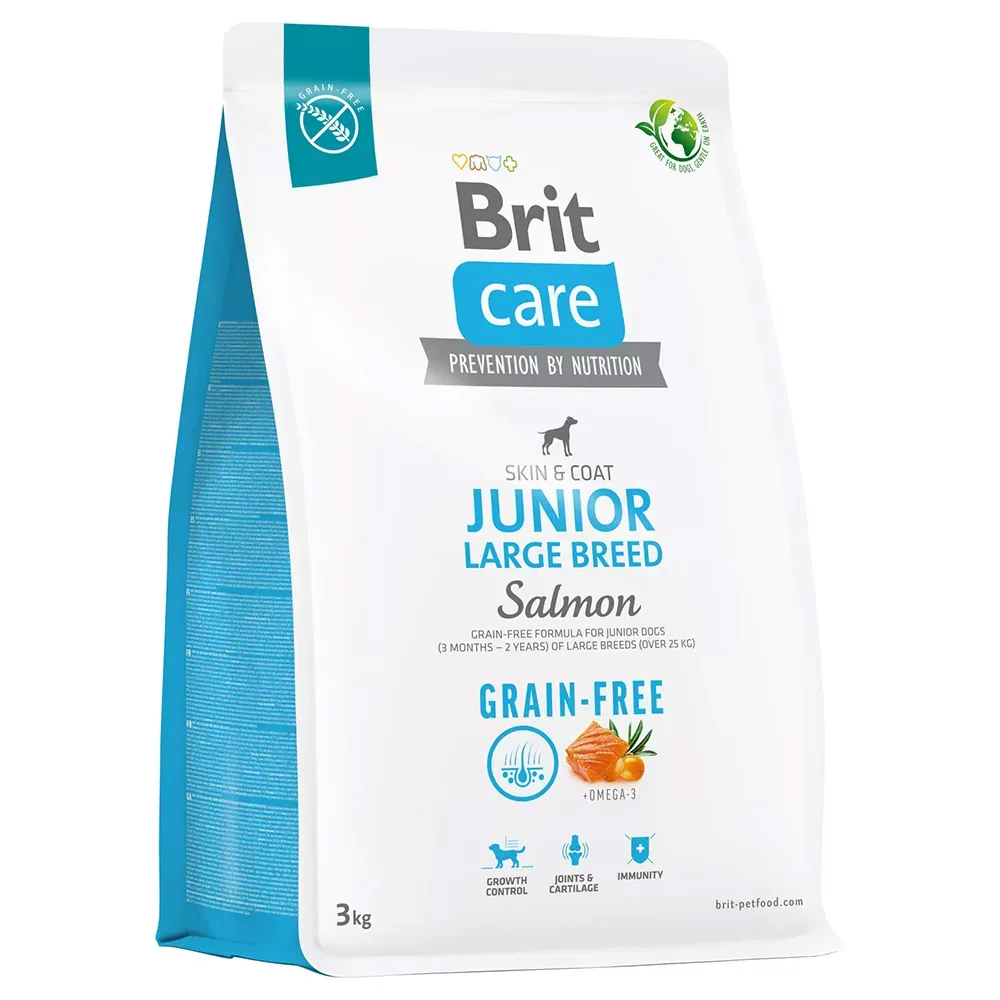 Brit Care Dog Grain-free Junior Large Breed Lachs & Kartoffel - 3 kg