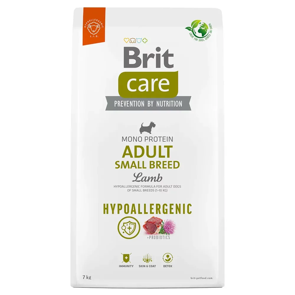 Brit Care Dog Hypoallergenic Adult Small Breed Lamm & Reis - Sparpaket: 2 x 7 kg
