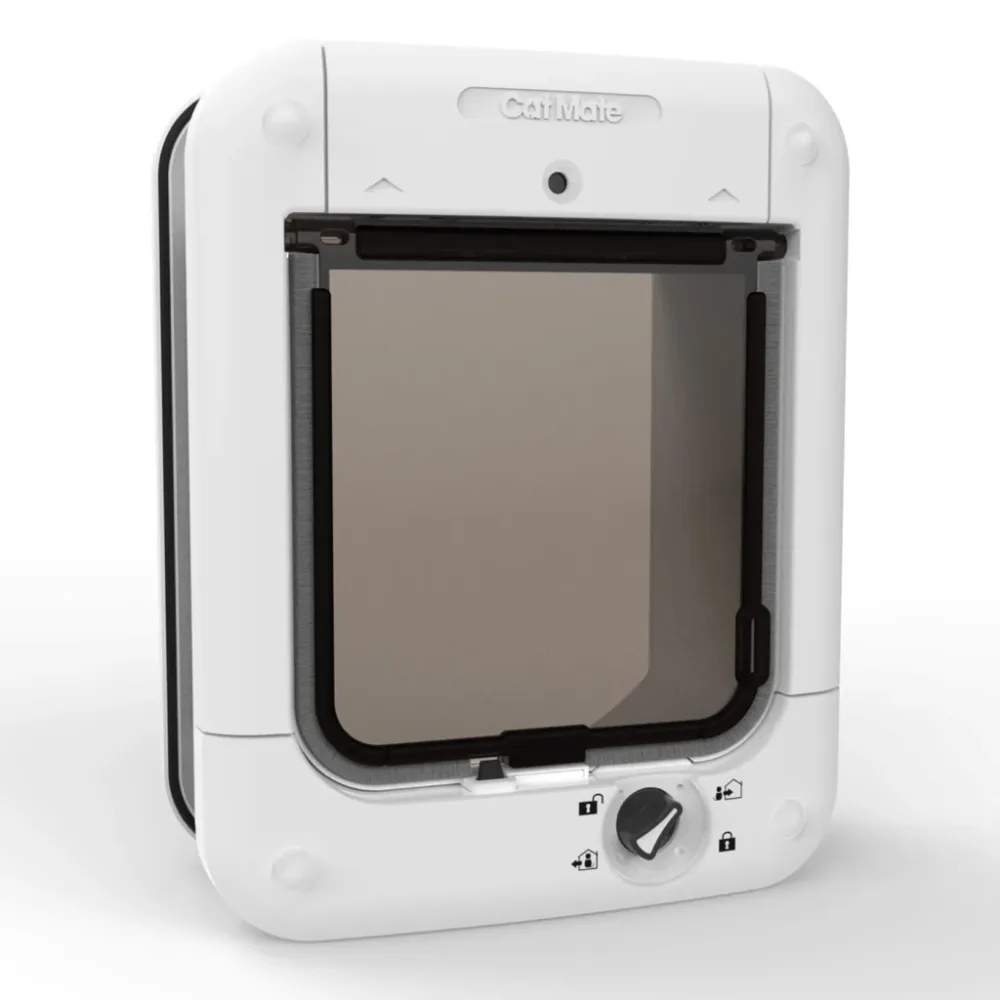 Cat Mate Mikrochip Katzenklappe 360W - Katzenklappe weiss
