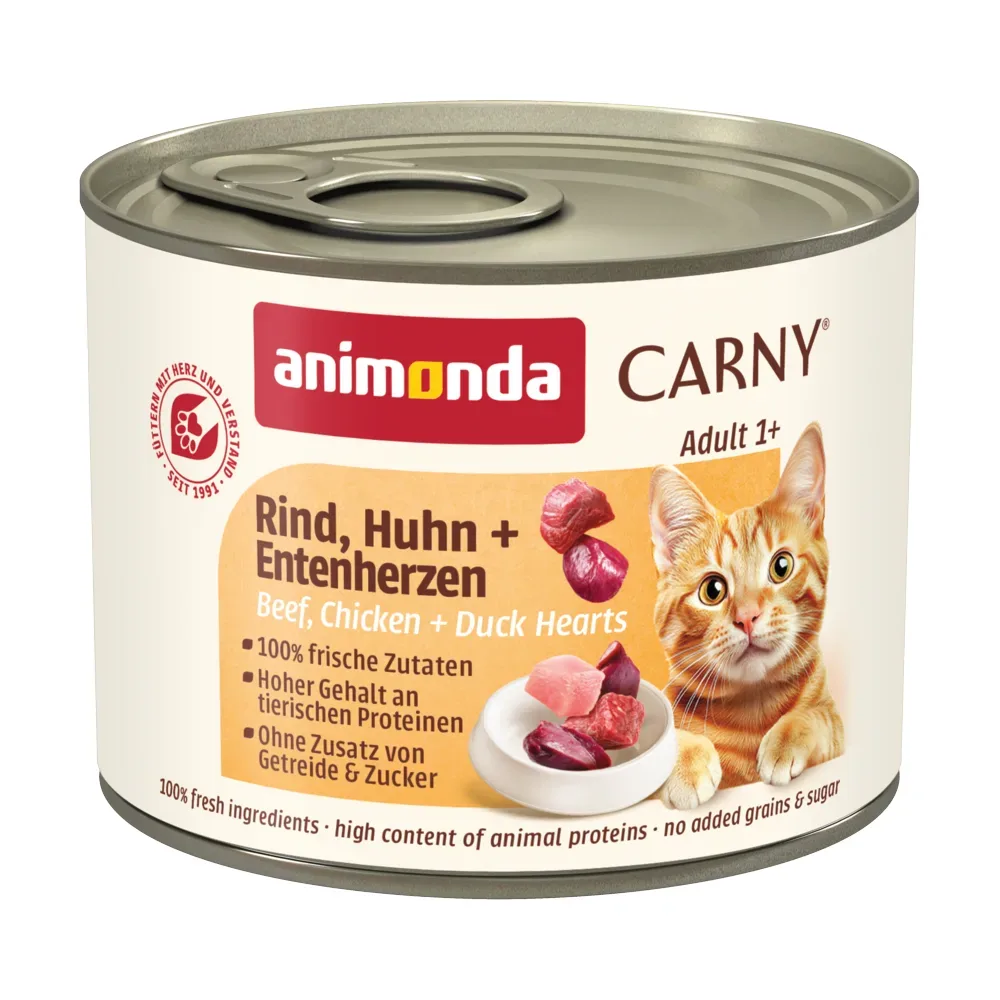 Sparpaket animonda Carny Adult 24 x 200 g - Mix 5 (2 Sorten)