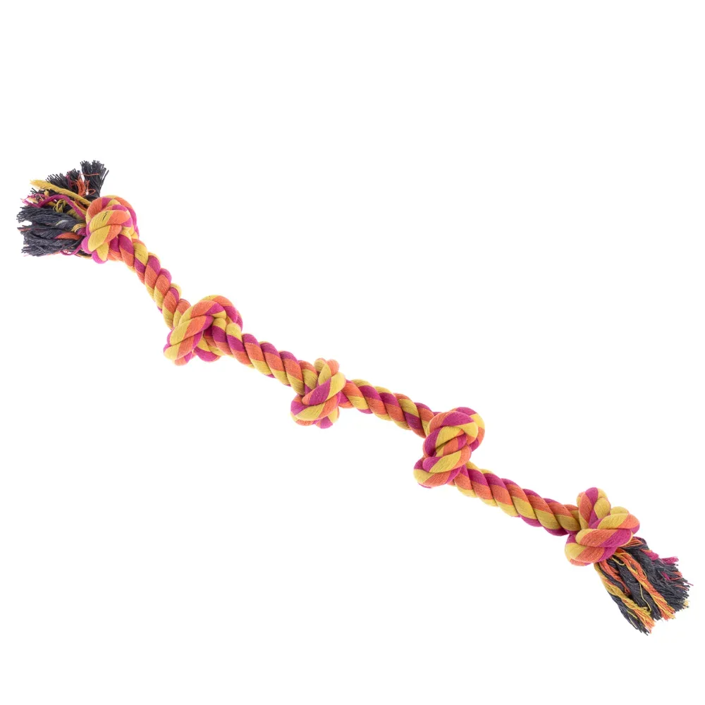 Nomad Tales Hundespielzeug Buntes Tau -  ca. Ø 3,5 x L 86