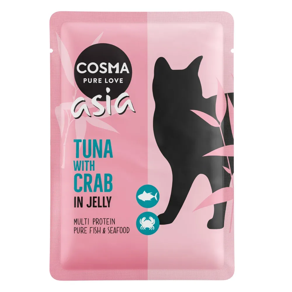 Sparpaket Cosma Asia Frischebeutel 24 x 100 g - Thunfisch & Lachs