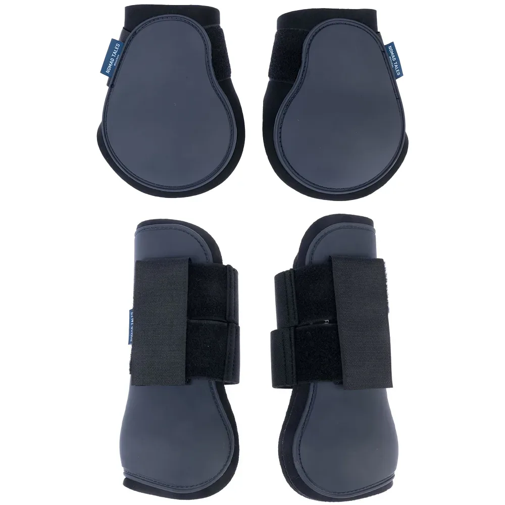 Nomad Tales Set aus Streichkappen & Gamaschen, marineblau - Streichkappen Full (2er Set)