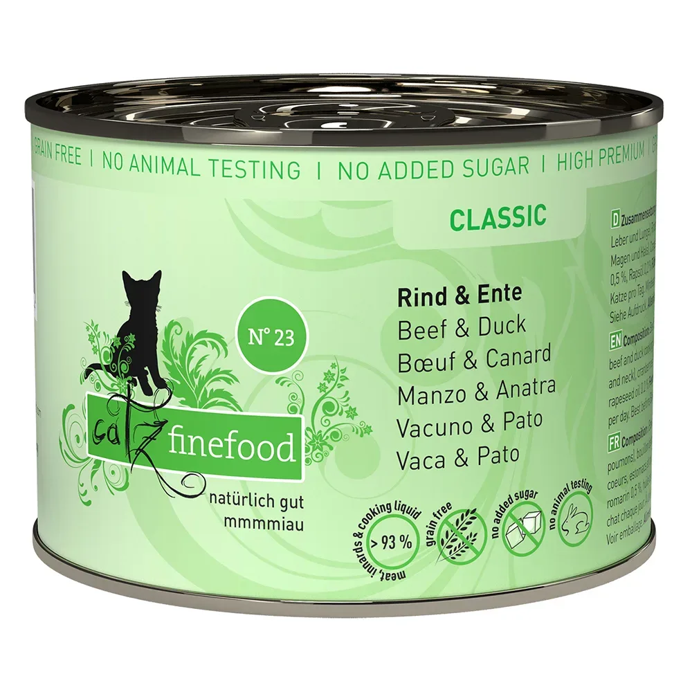 catz finefood 6 x 200 g - Rind & Ente