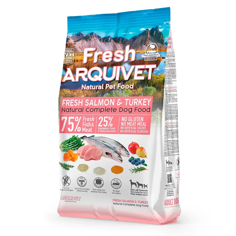 Arquivet Fresh Lachs & Truthahn - Sparpaket: 2 x 2,5 kg