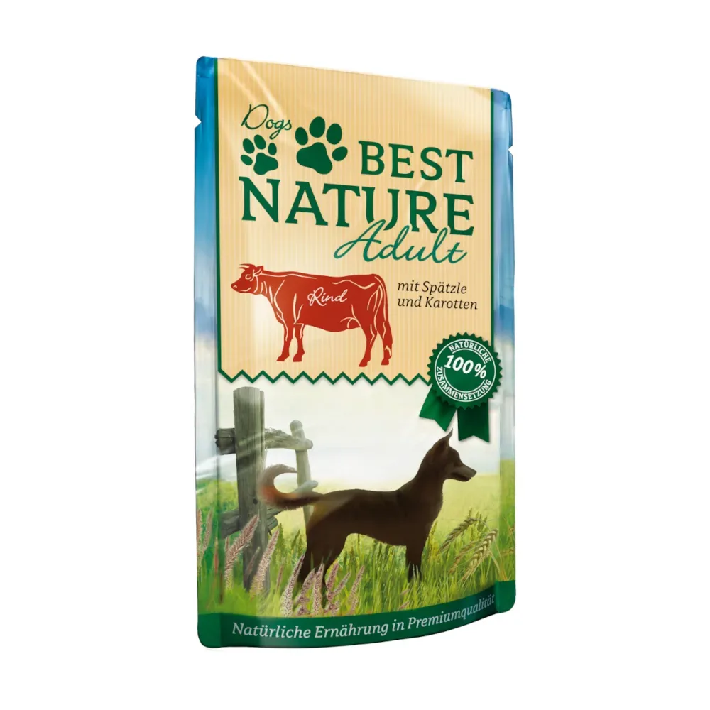 Best Nature Adult Dog 12 x 150 g - Geflügel & Ananas